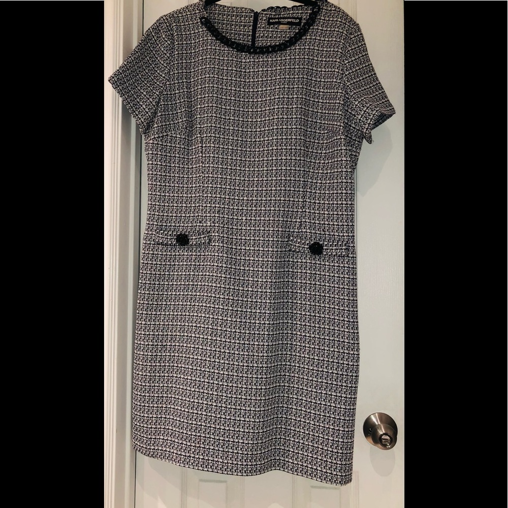 Karl Lagerfield Tweed dress with chain detail